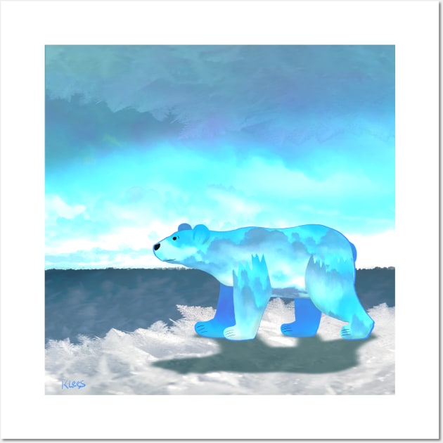 Chilly Polar Bear Wall Art by DragonpupLees